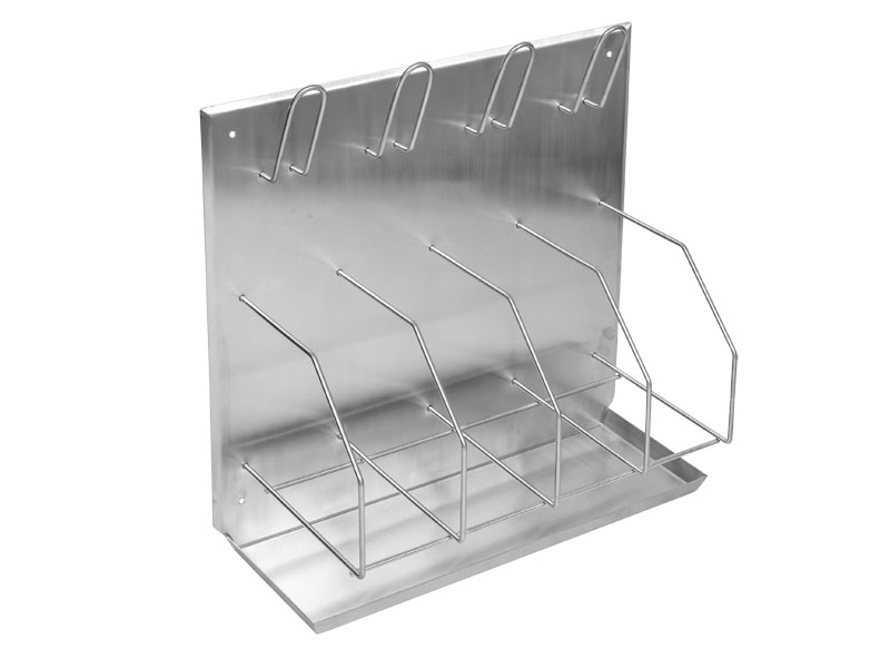 [F11715] Bedpan & Bottle Rack, Stainless Steel, 4 Unit